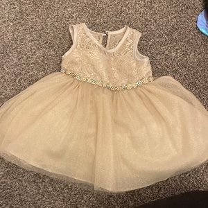 Baby girl gold dress